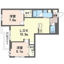 ボヌール新都心の物件間取画像